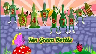 Ten Green Bottles | Nursery Rhymes & Kids Songs | Happy Pepi Kids tv