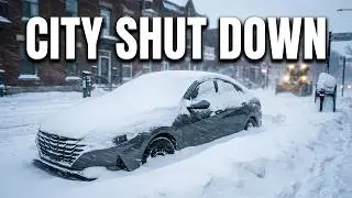 NSANE Polar Vortex in Montreal ❄️ | Snowstorm Shuts Down the City