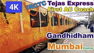 Traveling in First Class Coupe of Gandhidham Mumbai Central Tejas Express - First Day First Travel