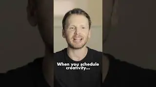 Why you can schedule CREATIVITY ✨ Link to full video in comments