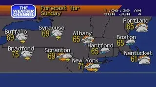WeatherStar 4000 Emulator - Live - Boston, Mass.
