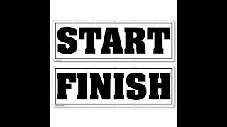 VictoryStore Race Banner - 4' x 12' Start and Finish Banner Set of 2