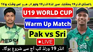 Pakistan U-19 vs Bangladesh U-19 Warm-Up Match LIVE | U-19 World Cup 2026 | Pak Cricket
