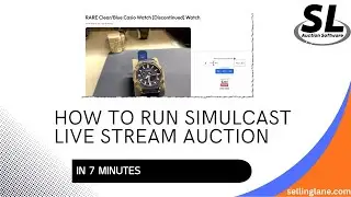 Full Simulcast live stream with  Selling Lane Auction Software