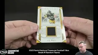 2023 Panini National Treasures Football 1 Box Break #1