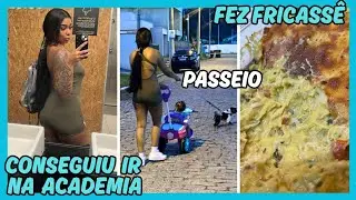 LAIS SILVA foi treinar/ levou a Ísis e o Floquinho pra passear/estava com vontade de comer fricassê 