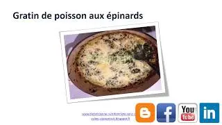 Recette de gratin de poisson aux épinards