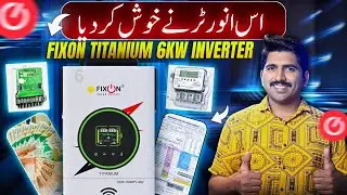 Fixon Titanium Series PV7800 48V Hybrid Solar Inverter | Full Load Test & Grid Feeding Review 2025