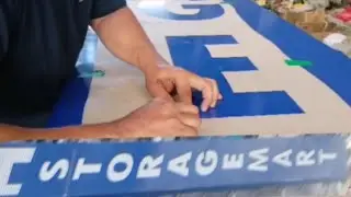 PANAFLEX SIGNAGE STORAGE MART PART 1 #signage  #sticker