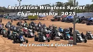 Australian Wingless Sprint Championship 2025, Timmis Speedway Mildura, Day 1, Practice & Calcutta
