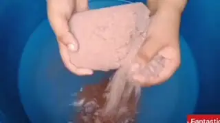 Gritty Red Dirt Crumble dry water 💧💦💧💯 Satisfying Sound ASMR