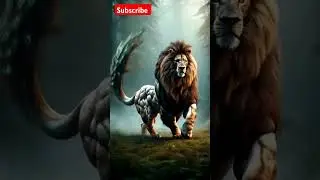 Lion fusion #animals #trend #tiktok #douyin #china #dance #monster #edit #dragon