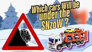 🚖🌨🏔Cars Trapped in an Avalanche! Huge Traffic Jam Crash! #cars #2025shorts