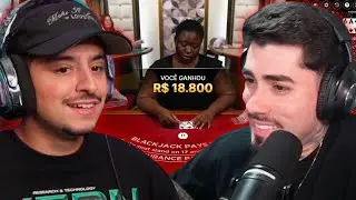 LOUD CORINGA E BRABOX JOGANDO BLACKJACK COM BANQUINHA DE 30 MIL REAIS! ALL IN NA MESA