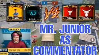 SK49+AJ VERSUS CHARI+BOLIHANG | 2V2 TDM BATTLE WITH MR. JUNIOR AS CASTER | PUBGM NEPAL - GAURABYT |