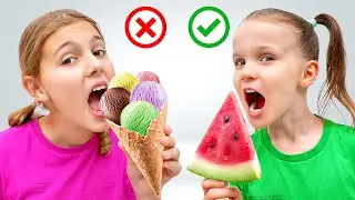 Es krim vs buah 🍑🍒🍦