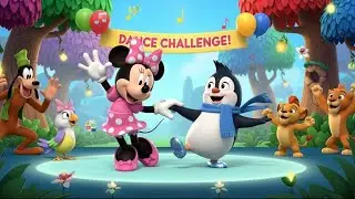 Minnie Mouse and the Penguin&rsquo;s Dance Challenge | Jungle Tune School Adventure