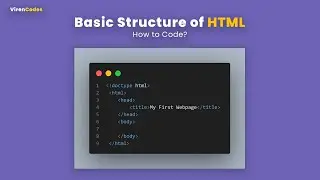 HTML Basics for Beginners | Title, Meta Tags & Headings | Viren Codes