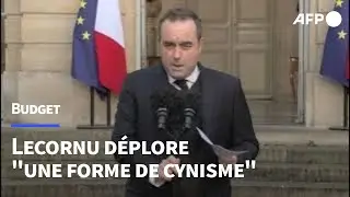 Budget: LFI et le RN accus&eacute;s de bloquer la situation | AFP Extrait