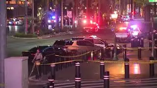 RAW VIDEO: Shooting scene near Bellagio Fountains in Las Vegas