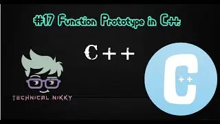 #17 Function Prototype in C++.
