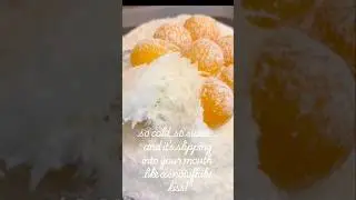 Mango Fluff that Melts Like Snow #mashitta #snowflakes #mango