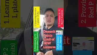 demerit points limit of (NSW) Australian licence #demeritpointsnsw