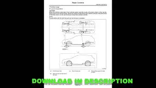 Subaru Legacy Outback 2017-2018 Workshop PDF English | Service, Repair & Maintenance