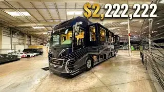 Невероятный автодом Newell P50 Quad Slide 2024 года выпуска, с ванной комнатой и туалетом.