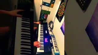 Really heavy keyboard solo #distortion #overdrive #guitaramp #legato #guitar #keytar #synth #shorts