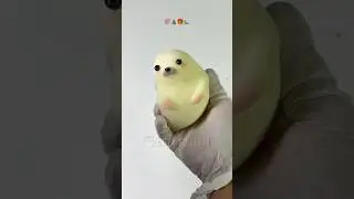 Seal squishy handmade tutorial #squishy #cute #seal #kawaiiaesthetic #satisfying