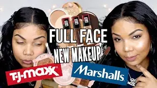 TESTING TJ MAXX AND MARSHALLS MAKEUP | ALMOST FULL FACE OF FIRST IMPRESSIONS