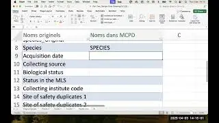 Reformatage des donn&eacute;es au format MCPD