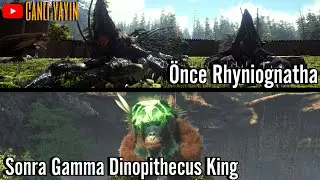 &Ouml;nce Rhyniognatha Ardından Gamma Dinopithecus King Lost Island B-12  | Ark Sruvival Evolved