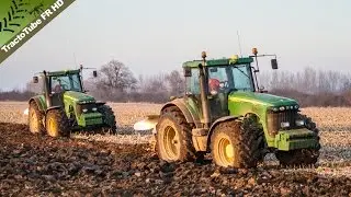 John Deere 8420 & 8220 ! Labour d'hiver
