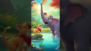 Orange Cat And Elephant Video 🙃#sora2videos#catavideos#autv