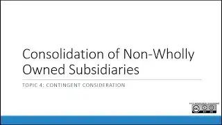 Contingent Consideration | Topic 4 | Non-Wholly Owned Subsidiaries