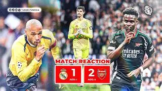 Real Madrid 1-2 Arsenal  GoalReaction | &ndash; Arsenal Advance #arsenal #realmadrid