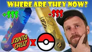 POKEMON x SANTA CRUZ SKATEBOARDS 3 MONTHS LATER! GOLD DECKS FALLING IN PRICE!!!