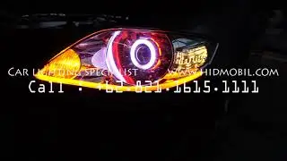 Headlamp Honda City Full Custom Angel Eyes + HID full set