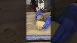 Concrete Candy Skull from 2-piece Homemade Silicone Mold