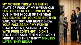 MY MOTHER THREW AN ENTIRE PLATE OF FOOD AT MY 9-YEAR-OLD SON AND KICKED THE TWO OF US OUT IN THE ...