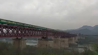 Attock khurd Railway Bridge between Punjab and Kpk border, River sindh