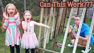 Our Dad Uses New Barbies as Backyard Monster Bait!!!