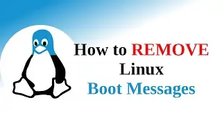 How To Remove/Hide Boot Messages