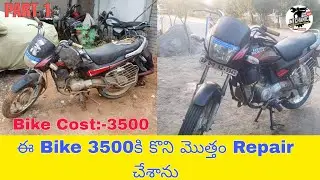 Hero Honda Passion Plus Full Repair From Scrap||Kadthal Village Bike Mechanic