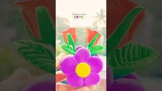 Most Viral 🌷How to make flower with vase by clay DIY flower craft by clay #shorts #diy #craft #art