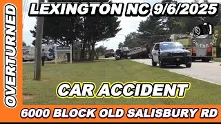 Serious Rollover Accident &ndash; Vehicle Strikes Utility Pole | Lexington, NC (Davidson County)