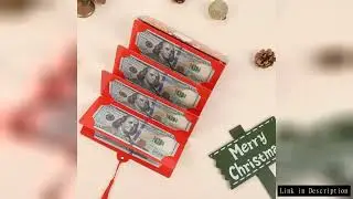 Christmas Money Envelope for Cash Money Holder 10 Slots for Cash Surprise Card Holder for Xmas DIY H