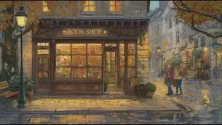 Study Music with Rain Sounds 📚 | Cozy Bookstore Focus (1 Hour)